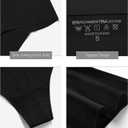ASIMOON High Waisted Thongs Underwear for Women Seamless Underwear Ladies Soft No Show High Cut Panties 6 Pack, Size S