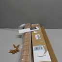 LazBlinds No Tools No Drill Bamboo Roller Shades, Cordless Bamboo Blinds, Light Filtering Roll Up Blinds for Windows, French Door, Porch or Patio Privacy Screen, 26'' W x 70'' H, Brown206