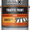 INSL-X Acrylic Latex Traffic Paint, Black, 1 Gallon, 128 Fl Oz