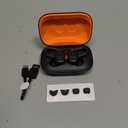 Skullcandy Push Active Wireless Earbuds, Bluetooth Headphones, Noise Isolating, 44 Hrs Battery, Secure-Fit Over-Ear Hanger, Sweat and Water Resistant, Microphone for iPhone Android - True Black/Orange