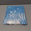 2 x Lanpn White and Blue 16x16 Christmas Pillow Covers Set of 4, Decorative 16 Inch Winter Snowflake Throw Pillow Case Xmas Cushion Cover for Indoor Home Sofa Light Blue