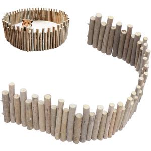 Flexible Hamster Wooden Bridge, 11.8In Hamster Fence, Wooden Sticks for Hamster Cage Decor And Platforms, Syrian Hamster Cage Accessories Wood