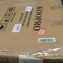 KOOPRO 27.5 Inch Collapsible Dog Crate, Portable Soft-Sided Dog Travel Carrier Camouflage Style Pet Kennel 4-Door with Durable Mesh Windows, Washable Mat, Indoor & Outdoor for Small Medium Large Dogs