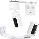 2Pack CaGuan Adhesive Wall Mount Bracket for  Indoor Cam (2nd Gen & 1st Gen), R/ing Pan-Tilt Indoor Cam, Metal Adjustable Mount Bracket with Max Cover Both Sides of House 300, Outdoor Use