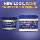 Wright's by Weiman Silver Cleaner and Polish Cream - Gently Clean and Remove Tarnish without Scratching, Ammonia-Free, 8 Ounce, 2 Pack with Polishing Cloth