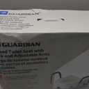 Medline 5" Elongated Raised Toilet Seat, with Lock and Removable Padded Arms- A Medical Seat for Seniors, Elderly, Adults, or Post-Surgery Recovery, 1 Ct.