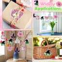 3 x Motipuns 32 Pcs Paper Witch and Princess Coloring Craft Kit with Ribbons Ornaments DIY Witch Hat Crowns Cutouts Color Your Own Crafts for Painting Party Home Art Project