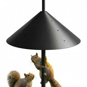 KraAra Squirrel Baffle for Bird Feeder Pole,Squirrel Proof for Birding, 17inch Pole Mount Guard for Bird Feeders Against Raccoon,1 Pack