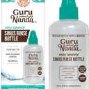 GuruNanda Sinus Rinse Bottle - Comfort Tip for Natural Nasal Irrigator Relief for Adults & Kids - 240ml Capacity