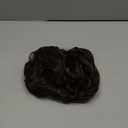 Flufymooz Ponytail Extension, 12" Short Claw Ponytail Extension Wavy Curly Jaw Clip in Pony tails Hair Extension Natural Synthetic Hairpiece for Women (Dark Chocolate Brown)