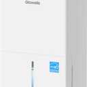 Glowells 4500 Sq.Ft Energy Star Dehumidifier for Basement with Drain Hose, 52 Pints Dehumidifiers for Home, Large Room, RV, Three Modes, Intelligent Humidistat, Quiet Smart Compressor, Auto Defrost