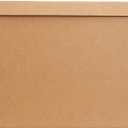 Amazon Basics Moving and Storage Boxes with Handles and Lift-Off Lids, Medium, 19" x 14.5" x 15.5", Brown, 10-Pack