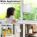 2 x 2Pcs Sliding Door Lock, Sliding Glass Door Child Lock, Suitable for Sliding Windows, Patio Doors, Sliding Closets, No Drilling, Easy to Install, Provides More Security