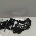 BAGAIL Clear Bags 12x6x12 Stadium Approved Clear Tote Bag with Zipper Closure Crossbody Shoulder Bag with Adjustable Strap (Black Two Pack)