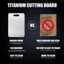 SHIRIA Titanium Cutting Board, Cutting Boards For Kitchen, Double-Sided Titanium Cutting Board for Cutting Vegetables And Meat (14 * 10 in)