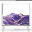 Coitak Moving Sand Art Picture, Dynamic Sand Picture, Golden Desktop Sand Art for Home Decor and Office, Set of 2