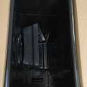 United Solutions Highboy Waste Container with Swing Lid, 23 Gallon, Space Saving Slim Profile and Simple Bag Removal, Handles for Easy Carrying, Indoor/Outdoor Use, Plastic, Black, 1-Pack.