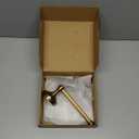 2 Pieces Set Antique Brass Toilet Paper Holder Retro Brass Hand Towel Ring Tissue Roll Paper Hanger Bathroom Hardware Wall Mounted Vintage Bathroom Accessories (Round)