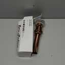 Renovators Supply Manufacturing Bathroom Sink Drain 1 1/4 in. OD Rose Gold Pop Up Sink Drain with Overflow