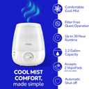 Vicks Filter-Free Ultrasonic Humidifier for Bedroom or Nursery 1.2 Gal Tank