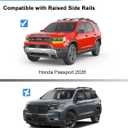 FengYu 300lb Lockable Roof Rack Cross Bars Compatible with Honda Passport 2026 with Raised Side Rails,Heavy Duty Aluminum Roof Rails Crossbars Cargo Bars Canoe Rooftop Black Carrier Luggage.