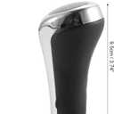 X AUTOHAUX 5 Speed Manual Gear Stick Shift Knob Transmission for BMW X1 E84 for BMW X3 E83 ABS Faux Leather Black Silver Tone