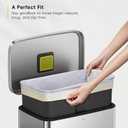 EKO 13 Gallon / 40-60 Liter,110 Count Drawstring Trash Bags, Extra-Strong Unscented Garbage Bags, Easy-Dispense Roll for Kitchen & Household Use, Resists Tears, Leaks and Punctures, Code F, White