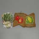 3 Pcs Locally Grown Banner Burlap Bunting Garland and Vegetable Banner for Farmers Market Produce Stand Baby Shower Wedding or Gardener Theme Farm Party Supplies Photo Backdrop
