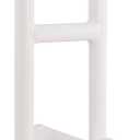 Vaunn Medical Adjustable Bathtub Safety Rail Shower Grab Bar Handle, Stainless Steel, White