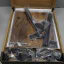 AX WABER Keyboard Tray Under Desk Pull Out with Extra Sturdy C Clamp Mount System, 27.3 (32.5 inch Including Clamps) x 11 Inch Slide-Out Platform Computer Drawer for Typing Vintage AX01WG02