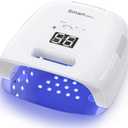 NAILGIRLS Cordless Rechargeable UV Nail Lamp, 60W Professional UV Light for Gel Nails with Metal Base, Portable Wireless LED Nail Dryer Fast Charger Curing Lamp 3 Timers for Salon or Home