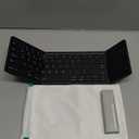 Nillkin Foldable Bluetooth Keyboard with Touchpad & Number Pad, Portable Bluetooth Keyboard with Full Size Keys, Pocket-Sized Wireless Travel Keyboards for iPad, Smartphone, Tablet and Laptop Black