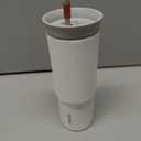 Owala Stainless Steel Triple Layer Insulated Travel Tumbler with Spill Resistant Lid and Straw, BPA Free, 24 oz, Grey/White (Iced Tea)
