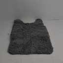 GORILLA GRIP 2 PCS Toilet Rug, Soft Chenille, Toilet Base Mat, Absorbent Microfiber Washable Mats Dry Quickly, Grey