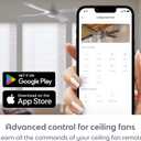 BOND | Add Wifi to Ceiling Fan, Fireplace or Motorized shades | Works with Alexa, Google Home | Remote Control with App | Works with iPhone or Android