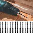 20Pcs Concrete Drill Bit Set 5mm Alloy Masonry Drill Bit Set Stable Carbide Tipped Tile Drill Bit Cross Head 1/4 Hex Shank Drilling Hole Bit for Concrete Cement Brick Wood (2 Set,3/16'' 5mm,20pcs)