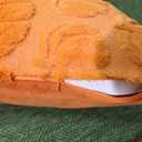 2 x Autumn Pumpkin Pillow Covers 18x18 Set of 2 Fall Thanksgiving Halloween Decorations Indoor Throw Pillow Case Soft Plush Faux Wool Cushion for Couch Sofa Bed Living Room (Orange Pumpkin)