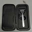 SUPPLY Single Edge Max Razor for Men Premium Metal Single-Blade Safety Razor with Pivoting Head for Fewer Cuts and Irritation Includes 8 Blades & Magnetic Reload System Sterling