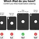 OtterBox Defender Series Case for iPad 7th, 8th & 9th Gen (10.2" Display - 2019, 2020 & 2021 Version) - Non-Retail/Ships in Polybag - Black, Rugged, Durable, Multi-Layer Protection