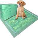 Dog & Puppy Pads Pet Potty Training Pad - Large Disposable Wee Wee Pads for Dogs - Grass Design & Scent - Super Absorbent & Leak Proof Doggy Piddle Pee Pads for Pets - 40 Count - 24x24