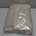 jinchan Extra Wide Sliding Door Curtain 84 Inch Length Taupe Linen Curtains Semi Sheer Drapes for Patio Door Living Room Bedroom Home Office Light Filtering Drapes 100 Inches Wide 1 Panel