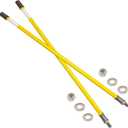 Snow Plow Blade Markers Guides Kit 24''304 Stainless Steel Vertical Stud Mount Joint Never Break Never Rust High Visibility Fit for Boss Western plows and More (Yellow)