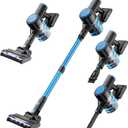 Cordless Vacuum Cleaner with 35kPa Suction Vacuum Cleaner, Lightweight Stick Vacuum Cordless for Pet Hair, Carpet, Hard Floors