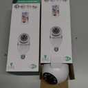 Light Bulb Security Camera 2 Packs, 5G&2.4GHz 2K Security Cameras Wireless Outdoor 360 PTZ Cameras for Home Security with Color Night Vision, 2 Way Talk, AI Human Detection, Screw in Light Socket