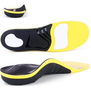 Plantar Fasciitis Insoles for Women & Men - Orthotic Shoe Inserts for Arch Support Pain Relief - Comfortable & Cushioned Shoe Insoles for Work Boots
