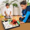 Create a Dinosaur Habitat with Dino Egg Dig Kit & Volcano Science Kit, Dinosaur Toys with Dino Eggs Excavation Set, Eruption Volcano Science Experiment, Craft Toys for Boys and Girls