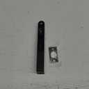 QCAA Solid Brass Flush Bolt, 6", Solid Brass, Round, Matte Black, Made in Taiwan, Pack of 1 