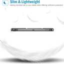 ProCase Smart Case for Galaxy Tab S10 Lite/S10 FE/S9 FE 10.9 Inch with S Pen Holder, Slim Trifold Stand Folio Hard Back Shell Protective Cover for 10.9" Galaxy Tab S10 Lite/S10 FE/S9 FE -Black