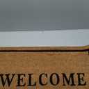 PLUS Haven Coco Coir Door Mat with Heavy Duty Backing, Welcome Doormat, 17.5x30 Size, Easy to Clean Entry Mat, Beautiful Color and Sizing for Outdoor and Indoor uses, Home Dcor