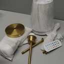 CASGAL Battery Operated Wall Sconce Set of 2,Rechargeable Wall Lights with Dimmable Detachable Bulbs and Remote,15 Colors Wireless Wall Lamps for Bedroom Living Room Hallway,Gold(2 Pack)